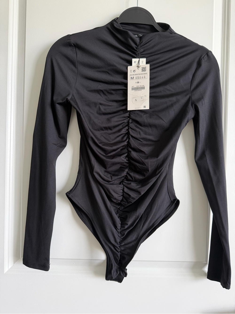 Zara Ruched Long sleeves Bodysuit
